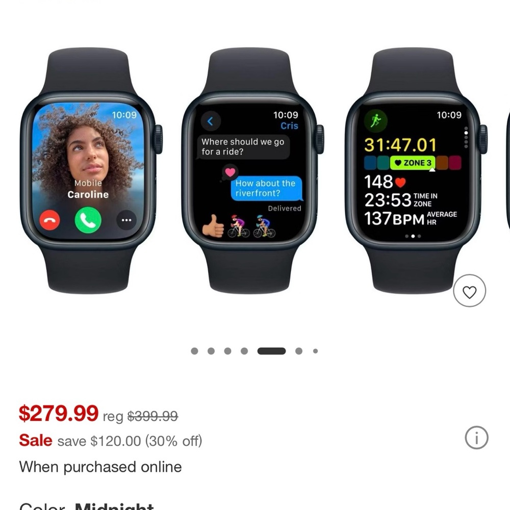 Smart Wearable in Midnight Black